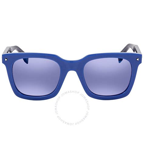 Fendi Sky Blue Mirror Square Sunglasses FF 0216/S 